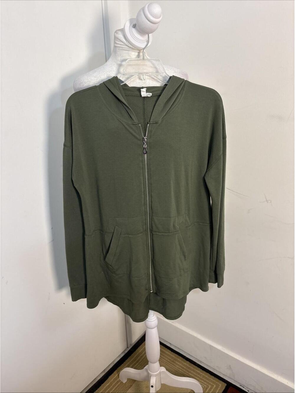 Cable & Gauge Women’s‎ Medium Olive Green Zip Up Hoodie